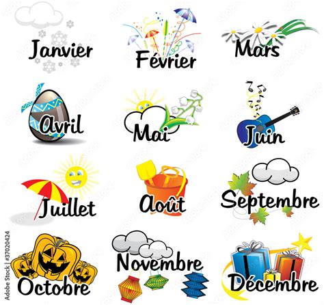 umoiq|les 12 mois de l'année.